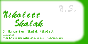 nikolett skalak business card